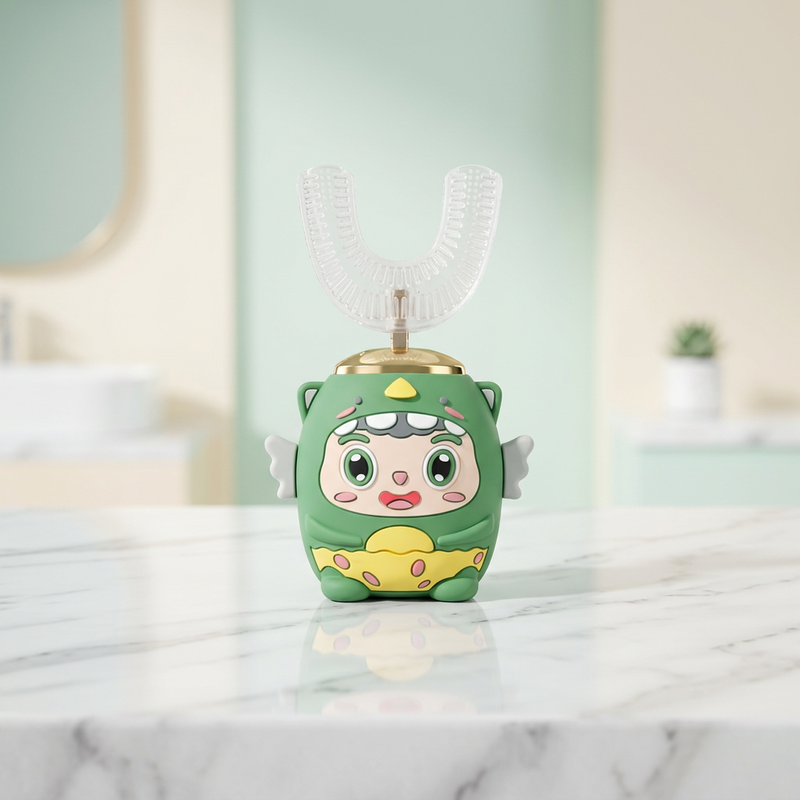 Cepillo Eléctrico en U para Niños — Verde