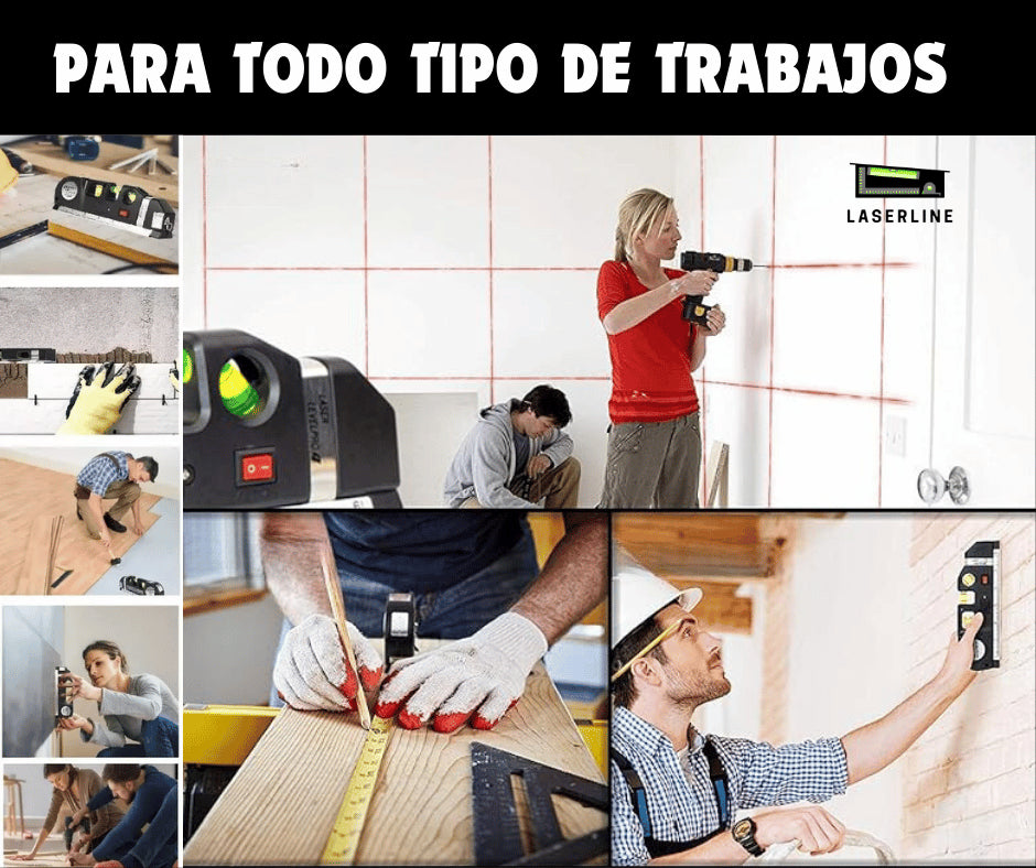Nivel Láser Multifuncional con Cinta Métrica – Precisión Fácil en Cada Medida