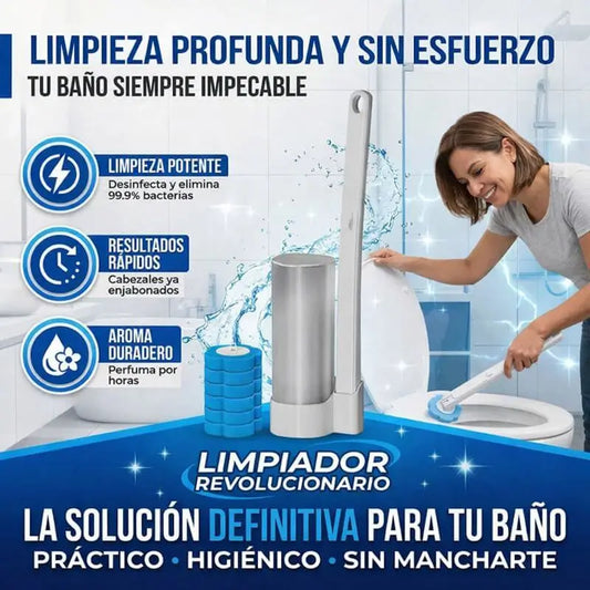 Cepillo Higiénico Desechable – Limpia fácil sin tocar la suciedad (16X PIEZAS)