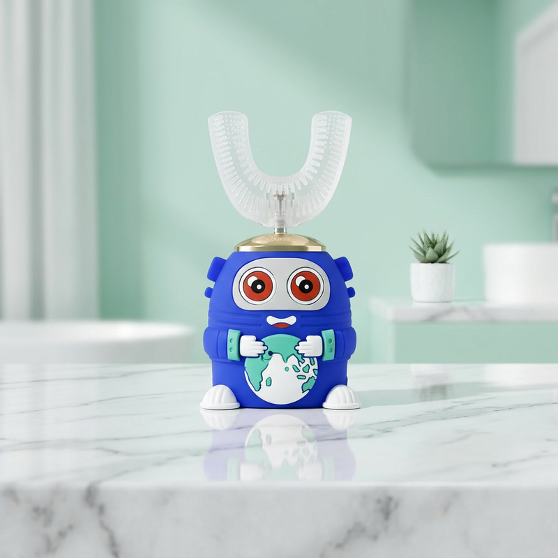 Cepillo Eléctrico en U para Niños — Azul
