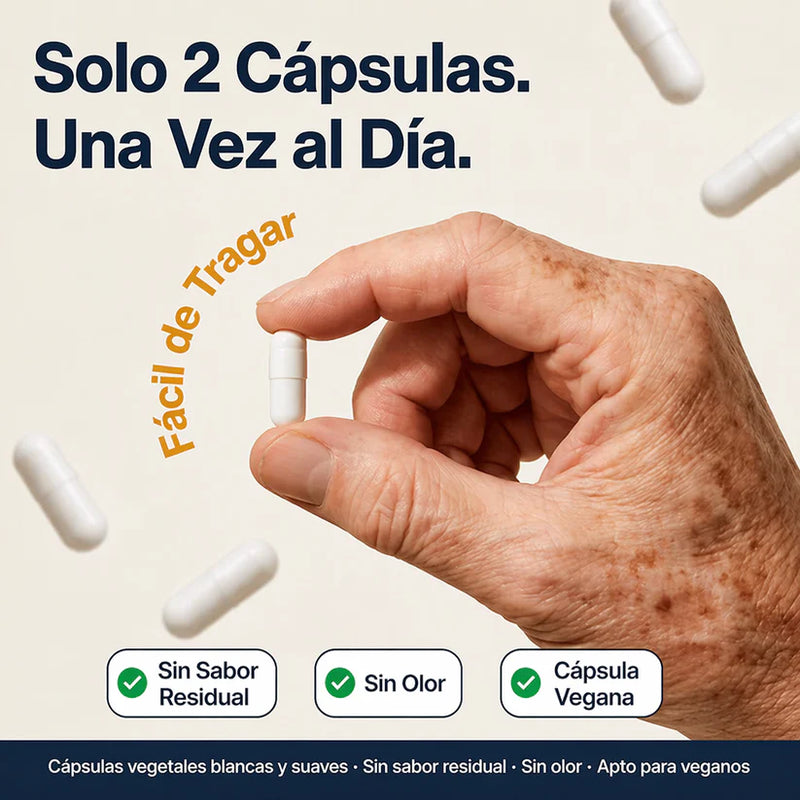 Modo de uso: solo 2 cápsulas al día