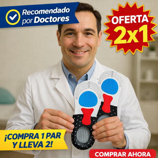 Plantillas Ortopédicas  | Alivia el dolor de Pies y Fascitis Plantar (Lleva 2x1)