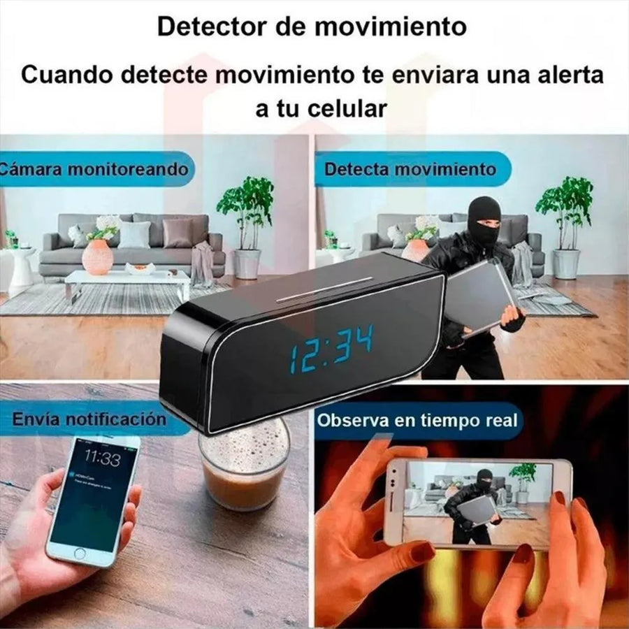 Modos de uso — detector de movimiento, alerta al celular, monitoreo en tiempo real