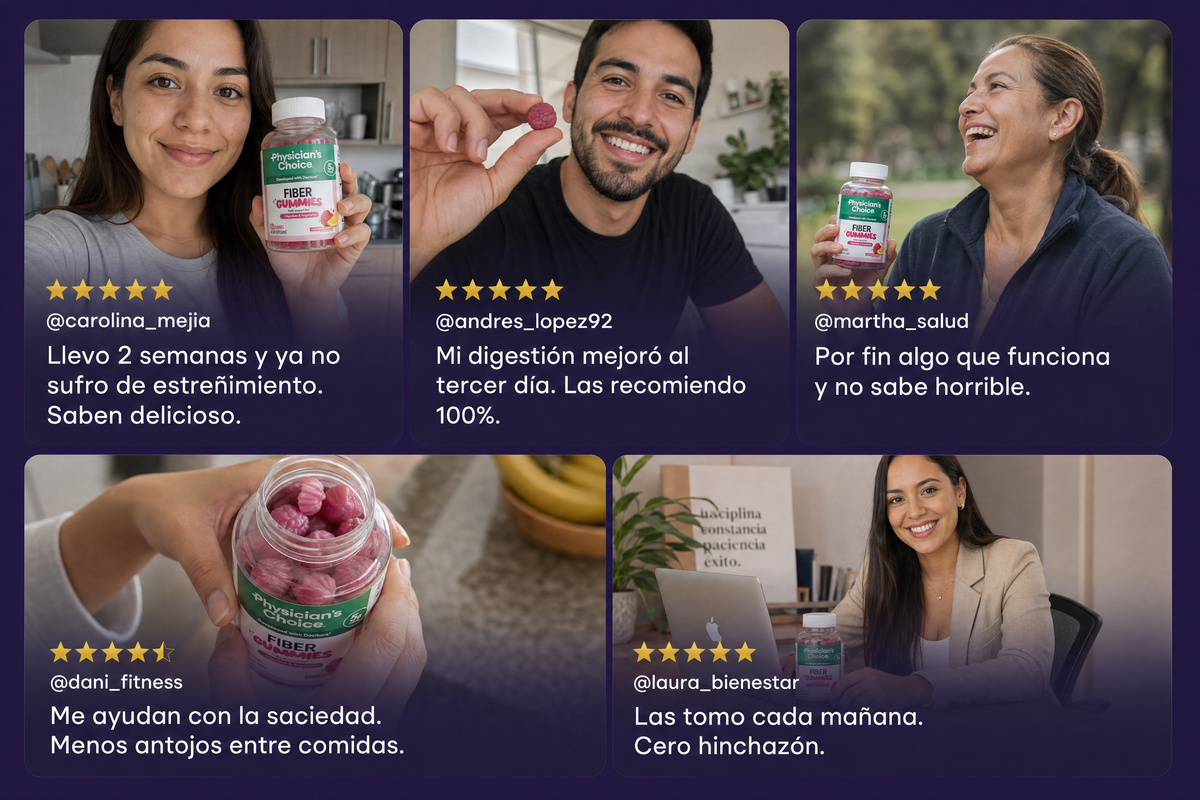 Gomitas de Fibra Digestiva — Nueva Presentación 60 Unidades
