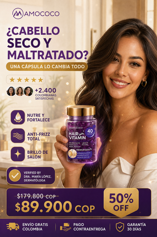 Cápsulas Vitamina Capilar Amococo - Hero