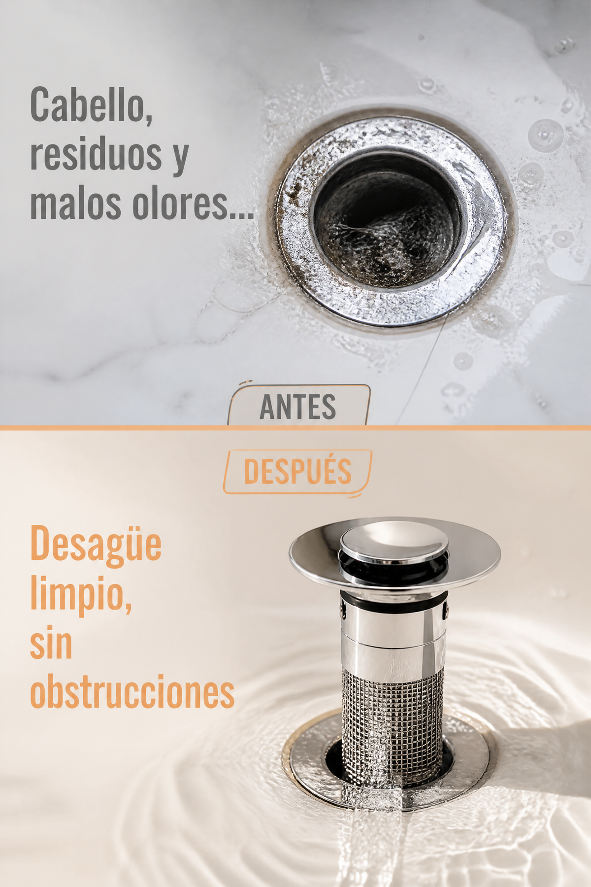 Filtro Desagüe De Acero Inoxidable