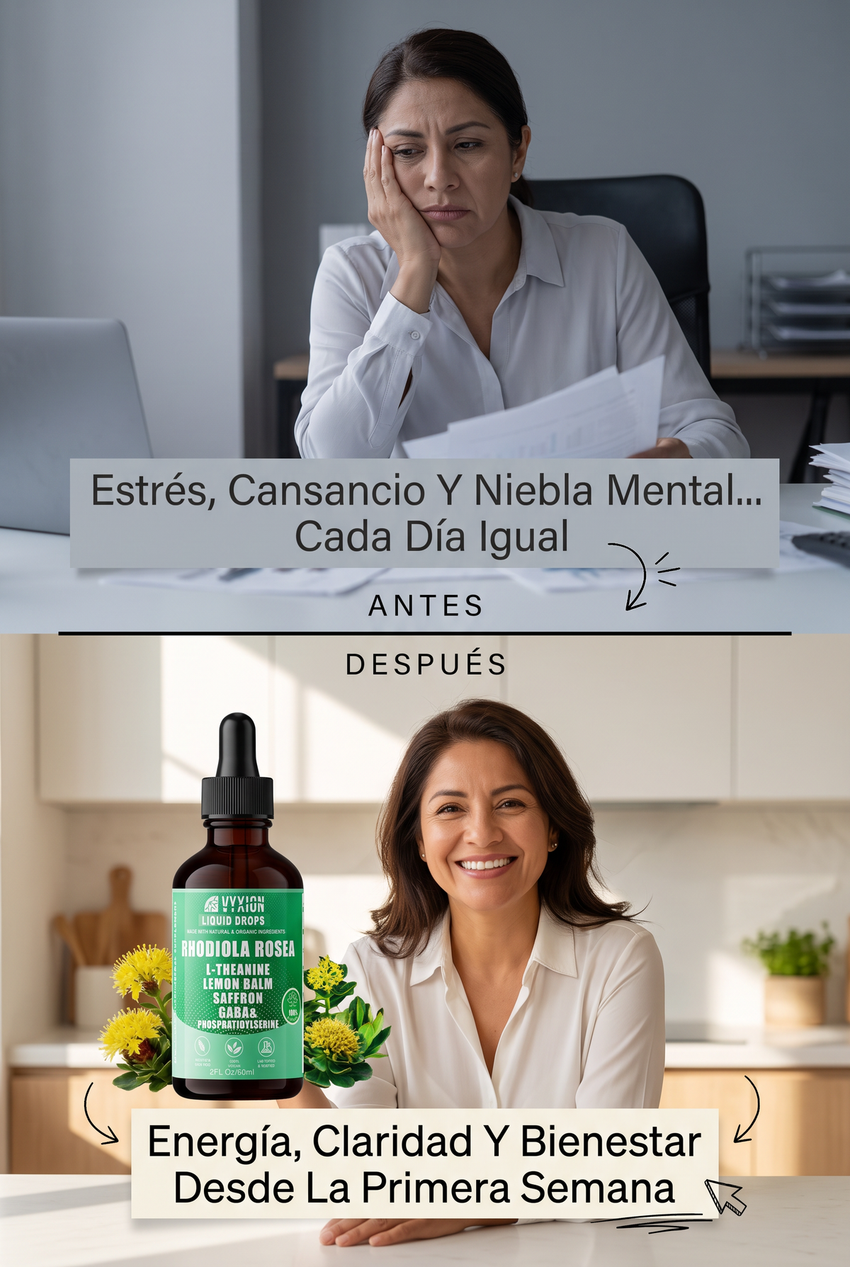 Gotas Líquidas de Rhodiola Rosea 10 en 1