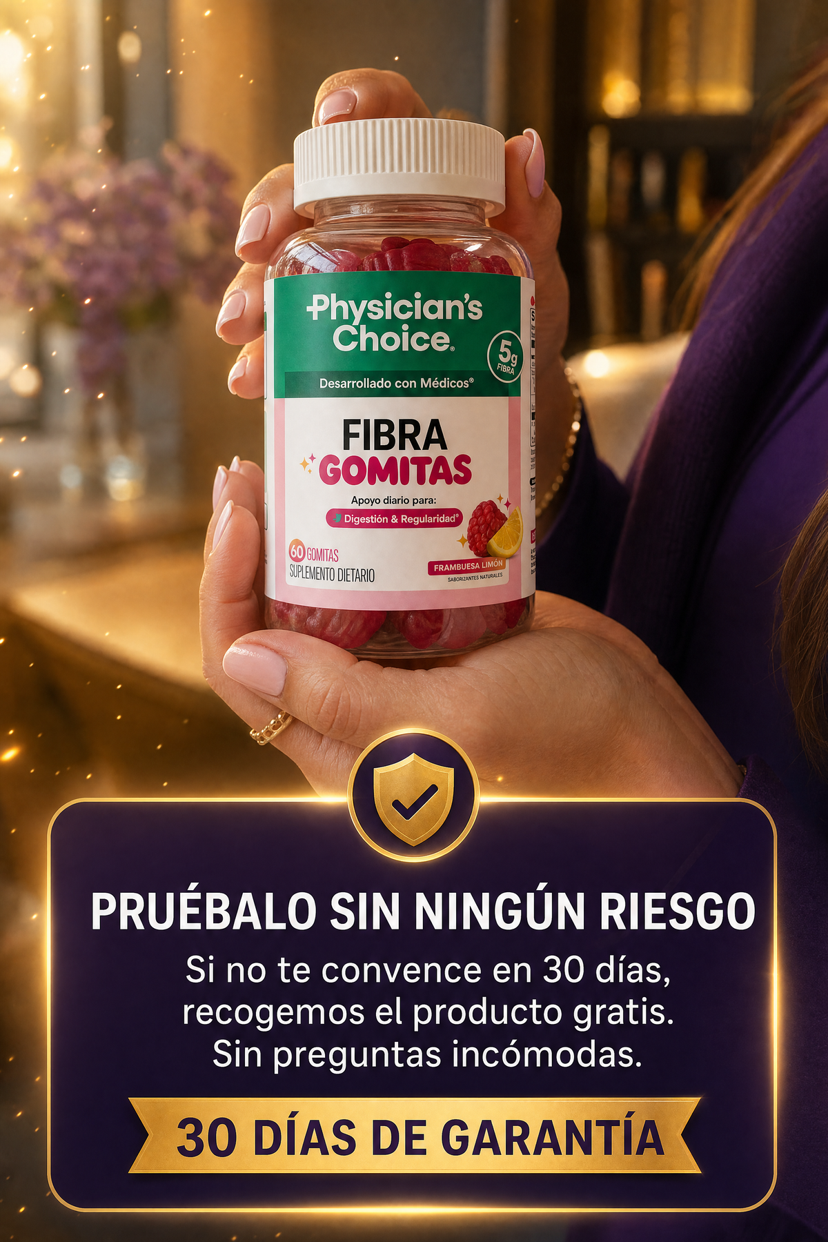 Gomitas de Fibra Digestiva — Nueva Presentación 60 Unidades