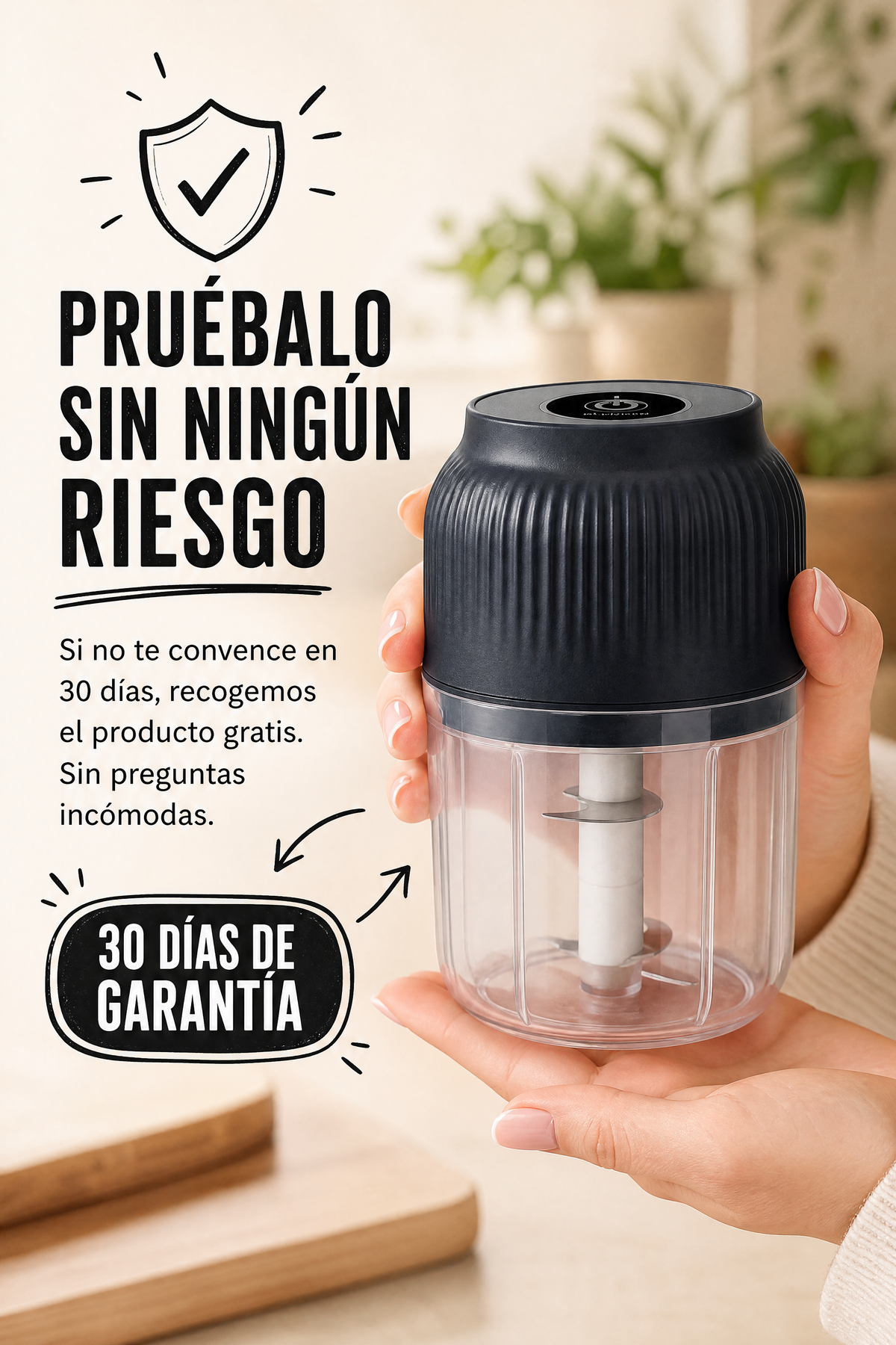 Triturador de Alimentos Eléctrico