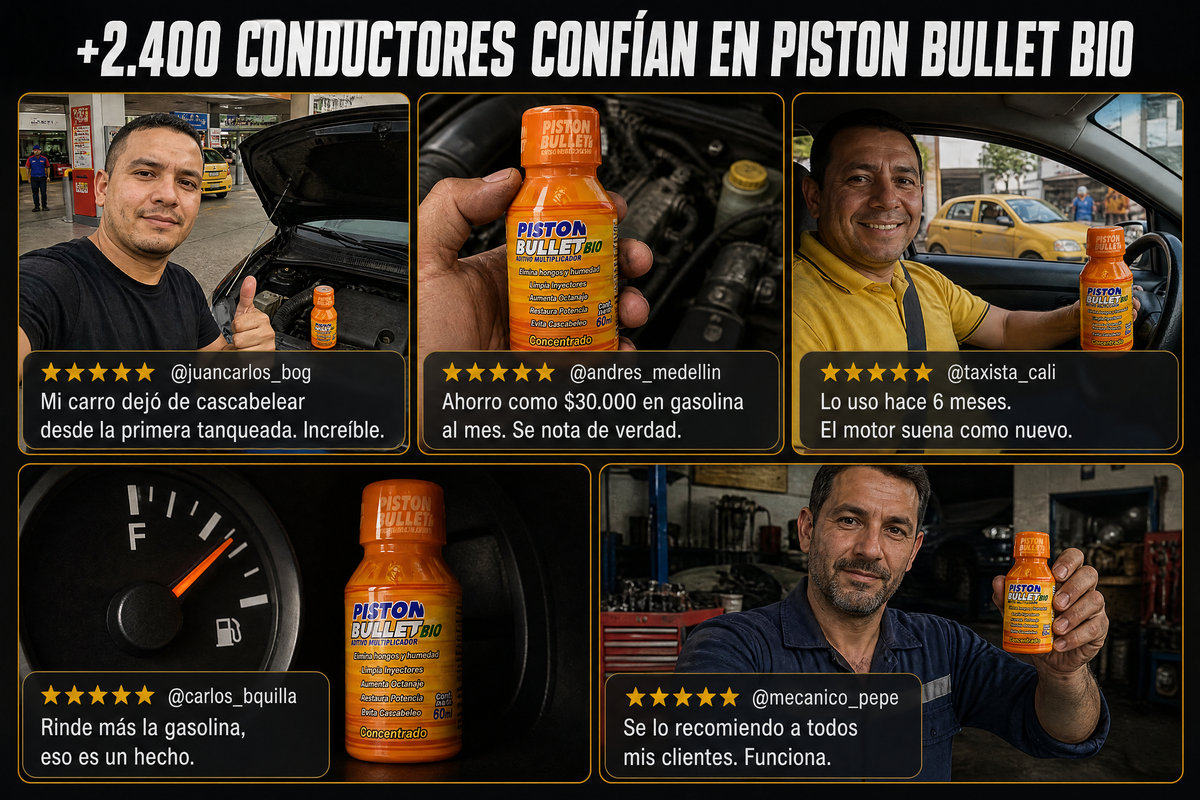 Piston Bullet Bio � Aditivo de Gasolina 3x1 (3 Botellas al Precio de 1)