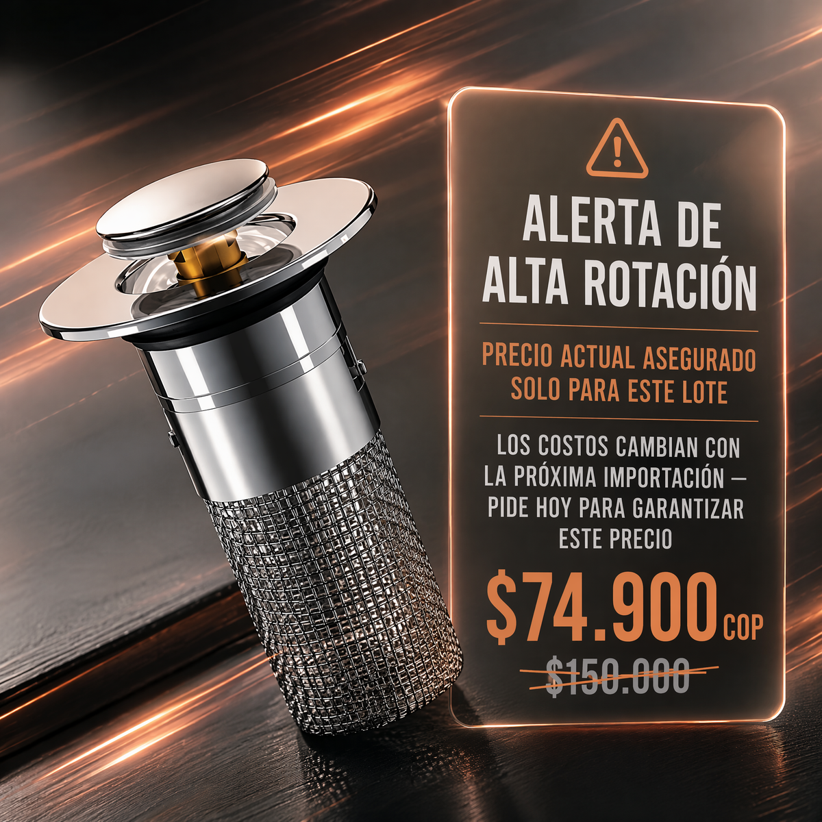 Filtro Desagüe De Acero Inoxidable