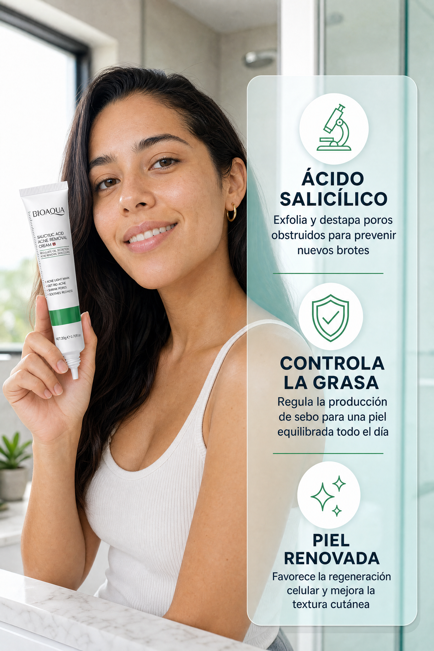 Crema Antiacné Bioaqua - Beneficios