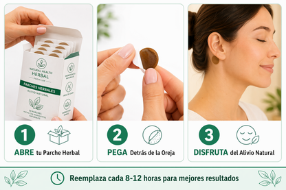 Modo de uso - 3 pasos simples para usar el parche