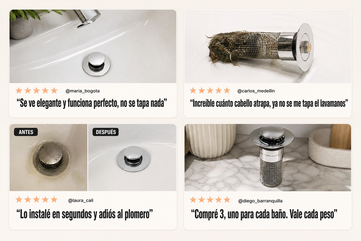 Filtro Desagüe De Acero Inoxidable