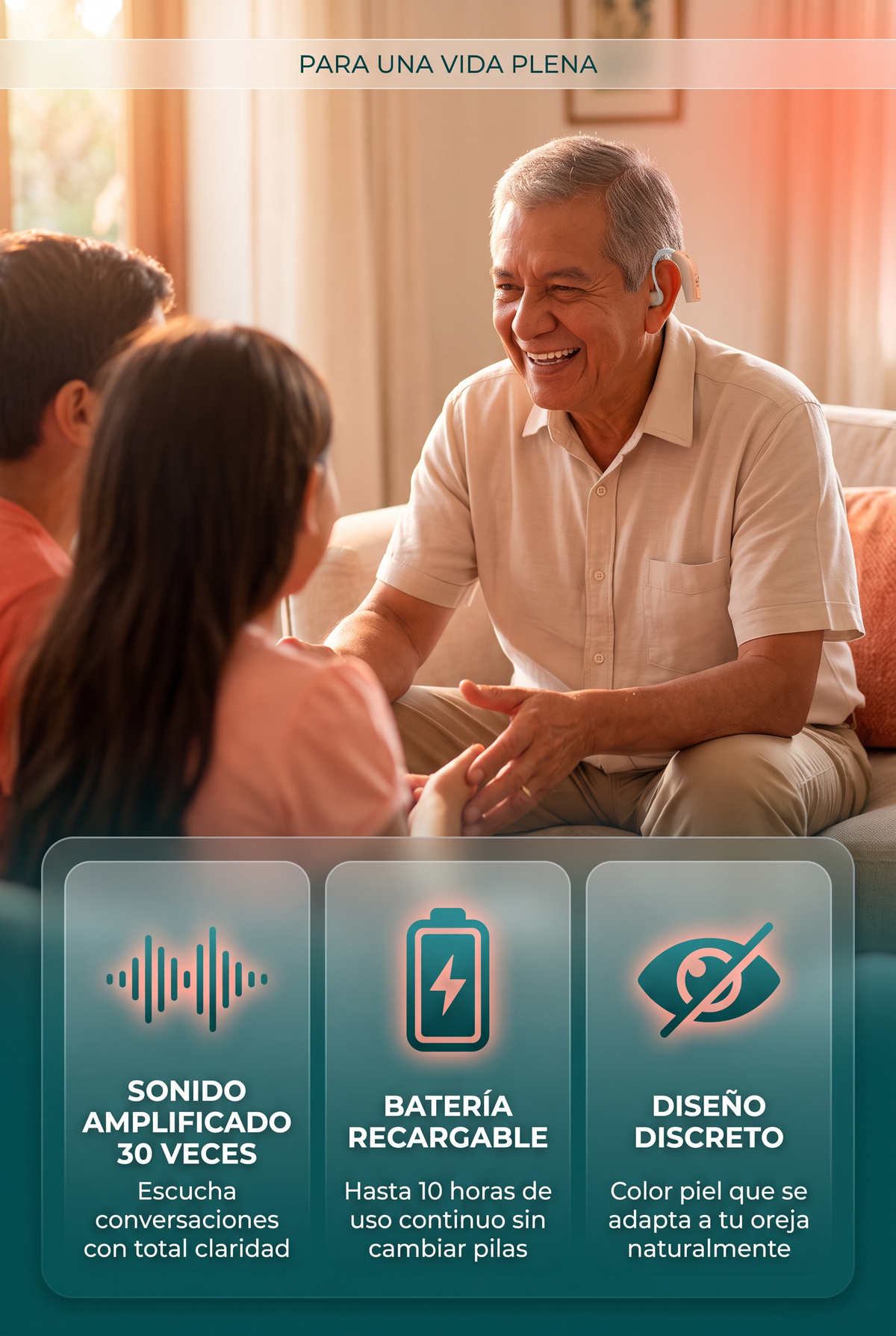 Audífono Amplificador Para Sordera
