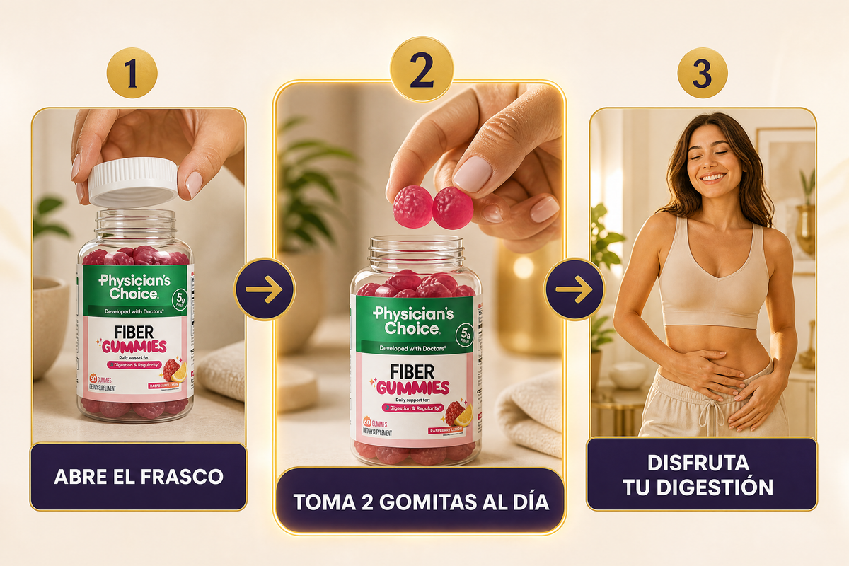 Gomitas de Fibra Digestiva — Nueva Presentación 60 Unidades