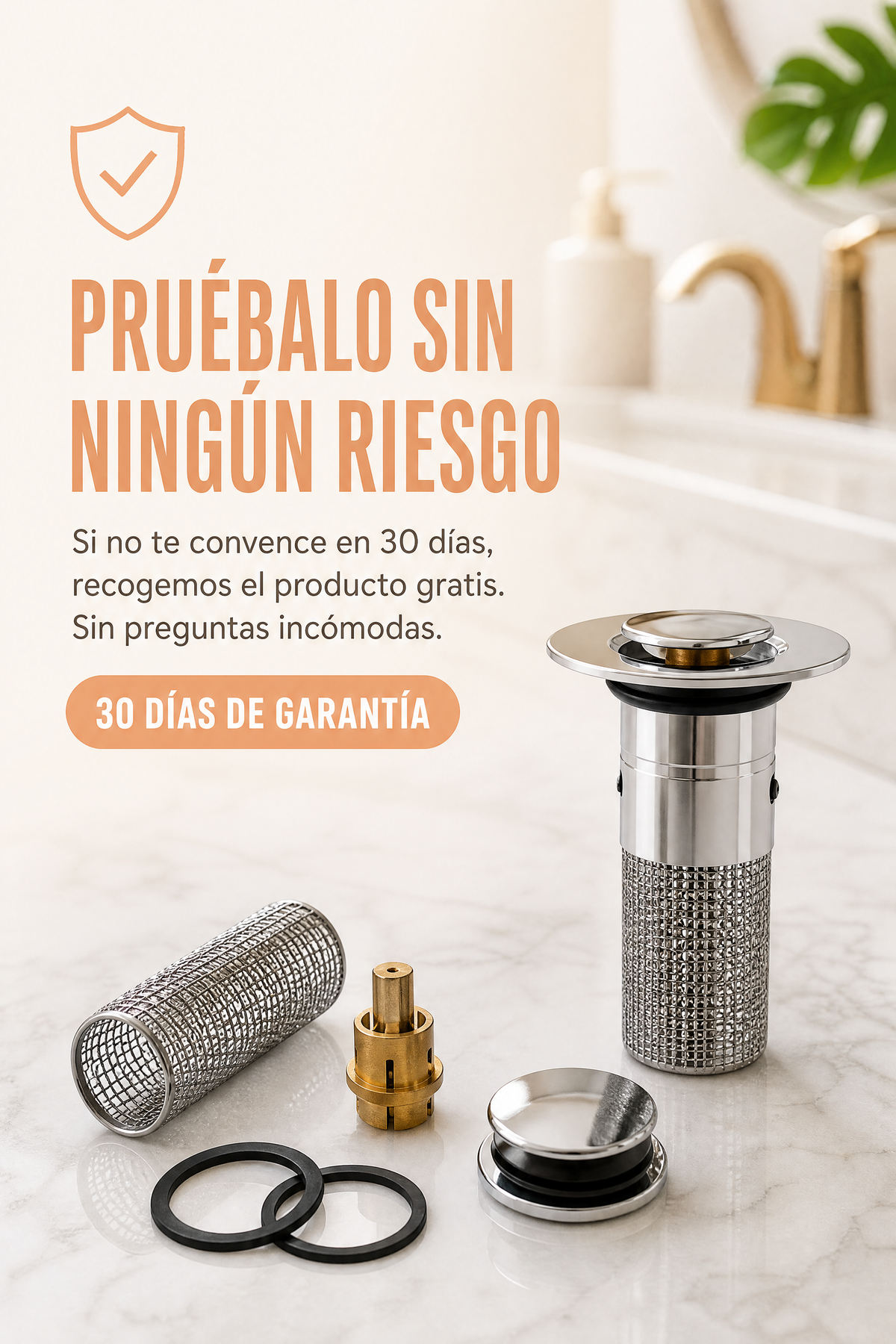 Filtro Desagüe De Acero Inoxidable