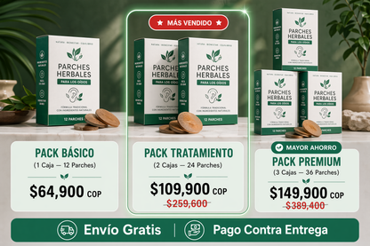 Packs y precios - Pack Básico, Tratamiento y Premium
