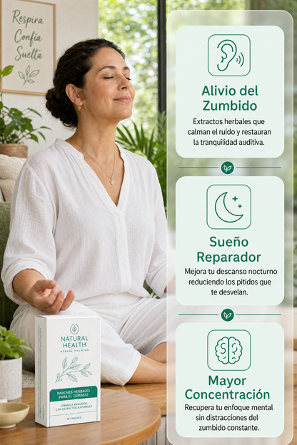 Beneficios - Alivio del zumbido, sueño reparador, mayor concentración